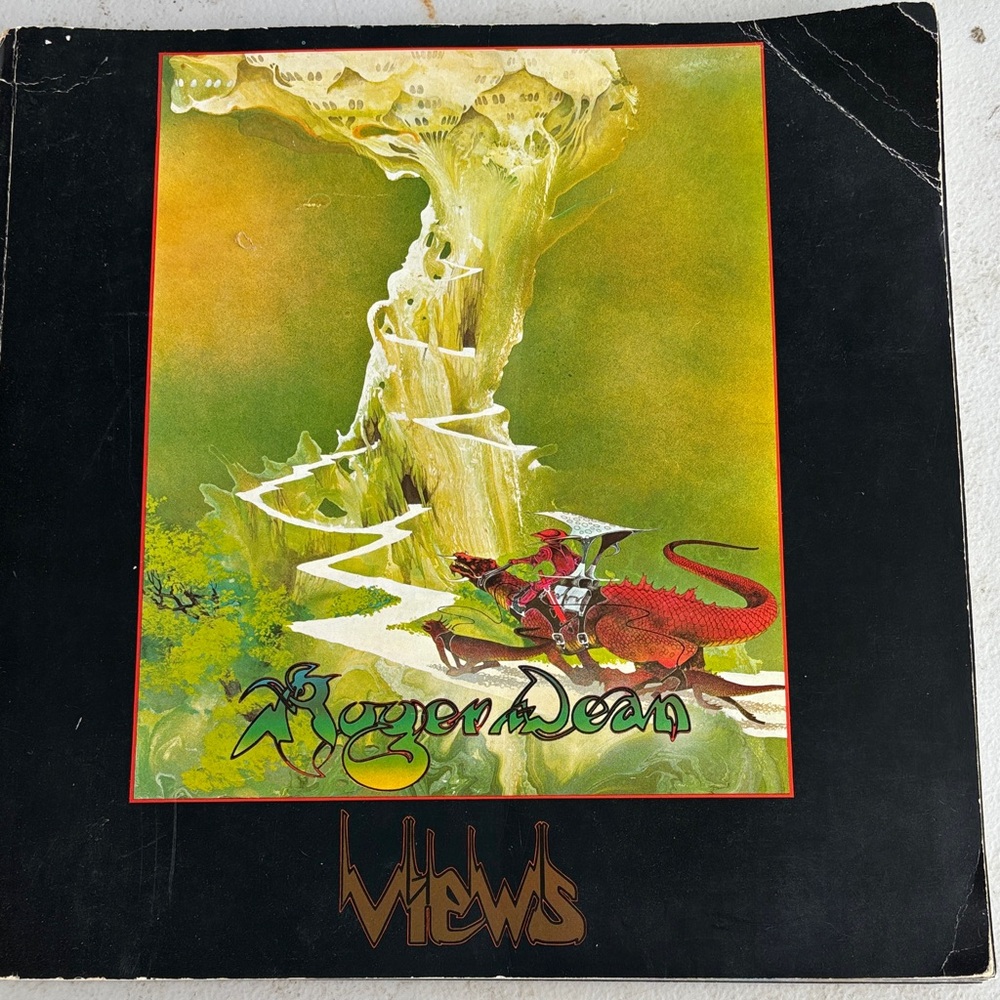Roger Dean Views Album Cover Art Print Book A Dragons Dream 1975 copyright